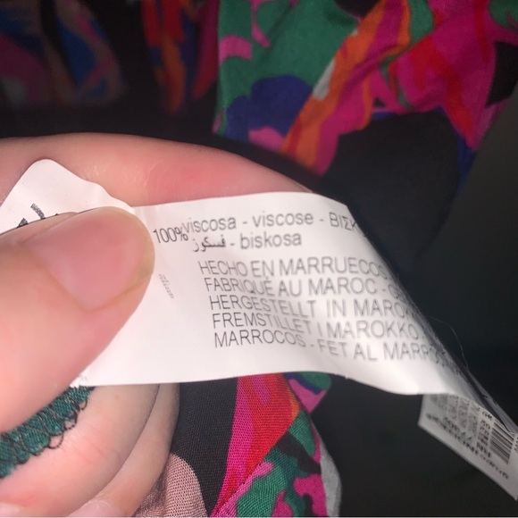 Zara Floral Multicoloured Mini Dress - Picture 13 of 14